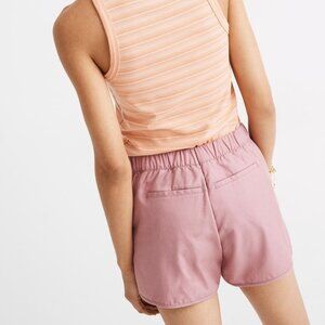 Madewell pull-on shorts in light pink/blush, size S.